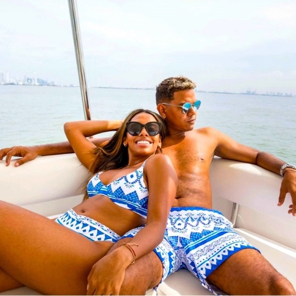 NEW! Kenny Flowers The Espana Underwire Bikini Top & Sporty Bottom Set SZ M - Picture 5 of 16